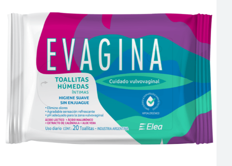 Evagina Toallitas Húmedas Intimas Con Ácido Hialurónico