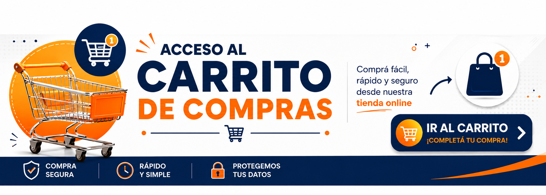 Acceso al carrito de compras - Comprá fácil, rápido y seguro desde nuestra tienda online